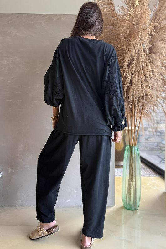 Atik Batwing Top Black - p